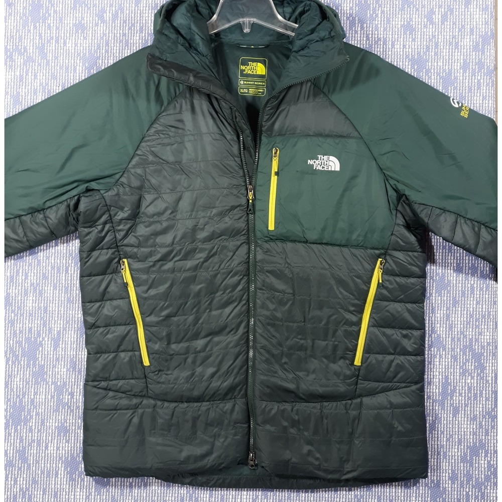 The North Face Summit Series Puffer Down Parka Jacket Hooded Mens XL Green - Picture 2 of 12